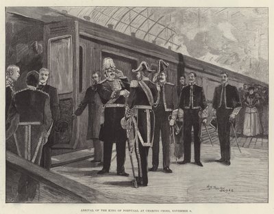 Arrival of the King of Portugal at Charing Cross, 6 November by Henry Charles Seppings Wright